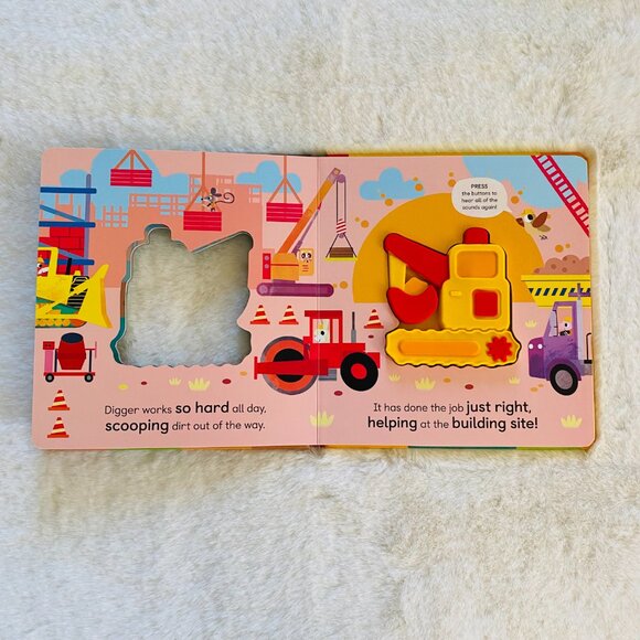 Construction Hardcover books "My Little Book of Trucks" and "Noisy Digger" - Picture 9 of 12